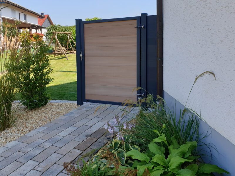 Zauntür Zauntüren mit MPC/BPC Füllung WPC