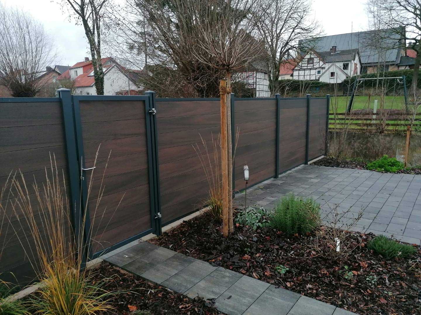 Premium Zäune mit BPC Füllung oder MPC, kein WPC