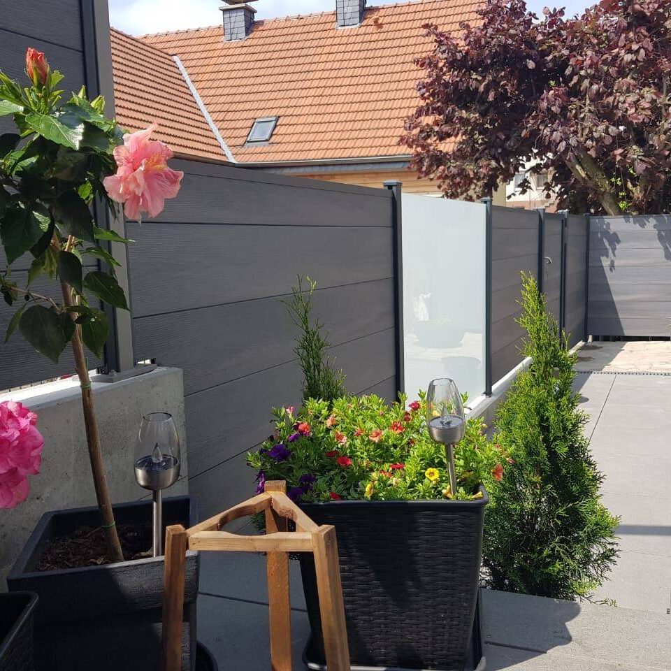 Premium Zaeune mit BPC Füllung Kombinationen Glas